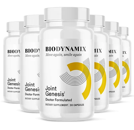 Joint Genesis six bottles 180 day supply best value for joint comfort and flexibility
